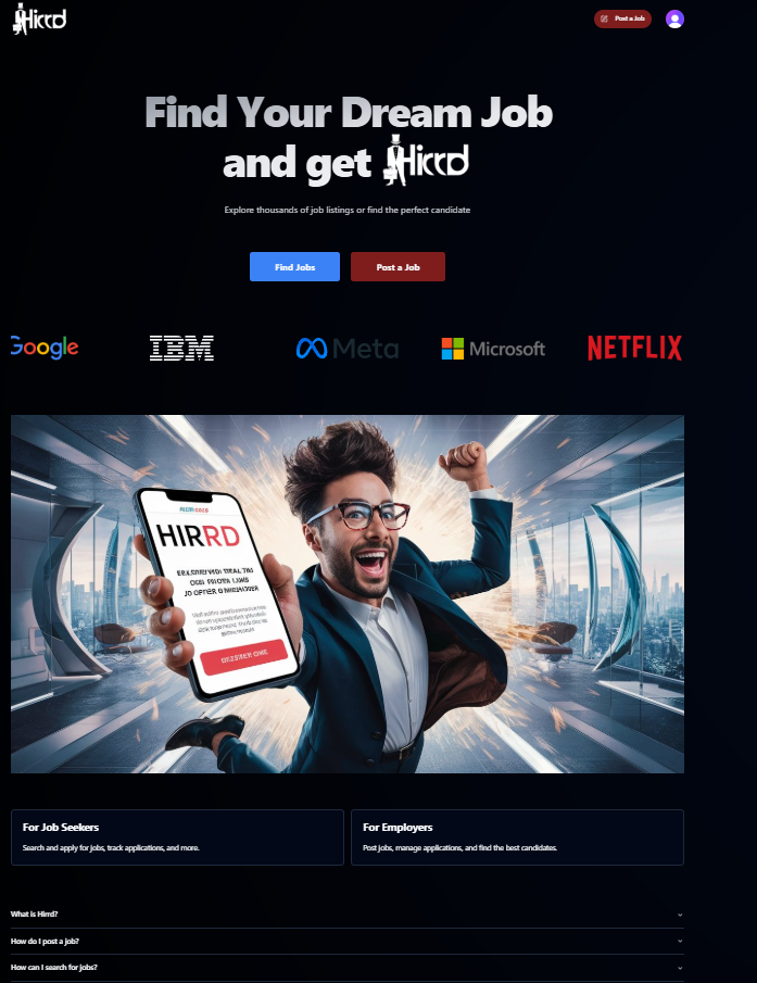 Hirrd - Job Posting & Seeking Platform