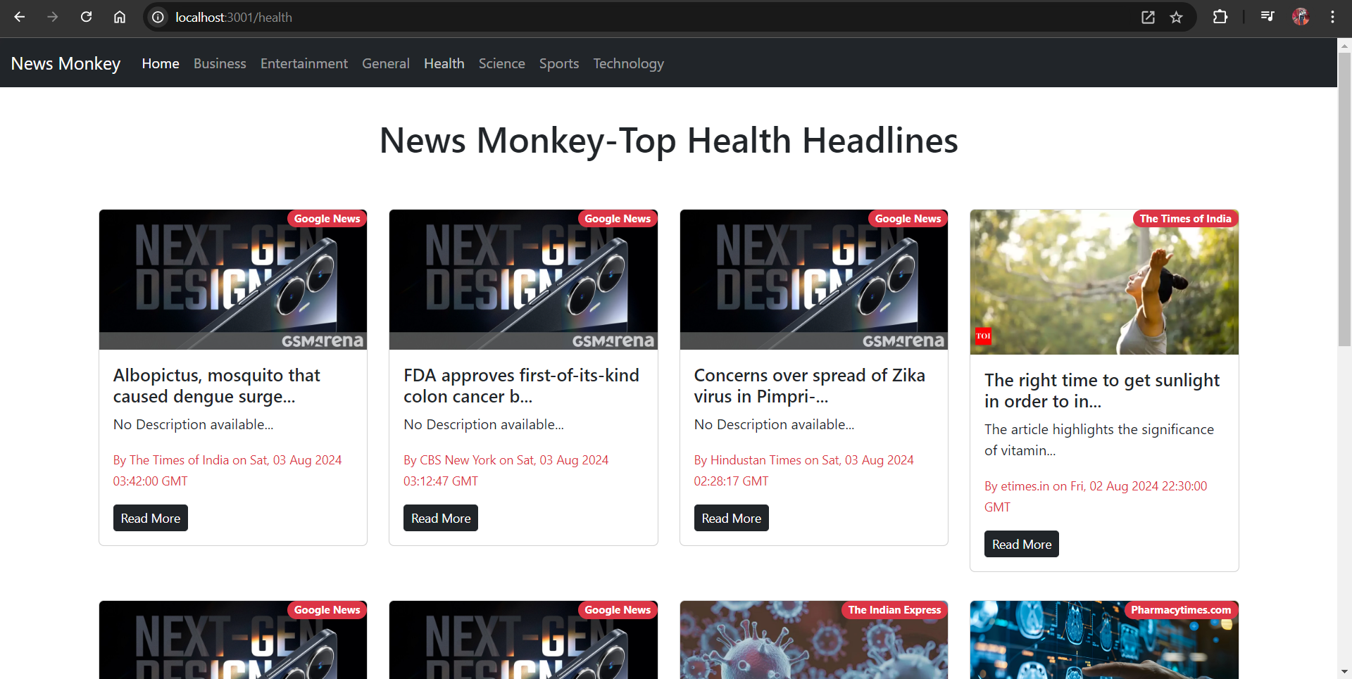 NewsMonkey Application